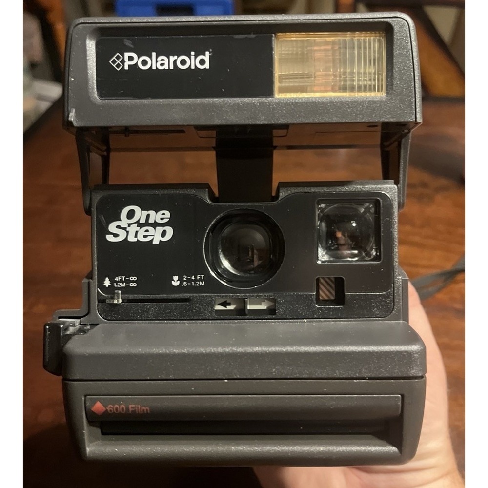 Polaroid One Step 600 Instant Camera with Strap Vintage